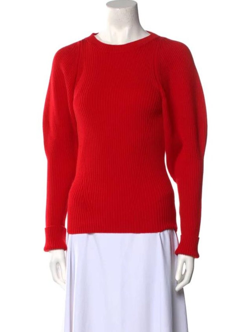 SAFIYAA Women's Abby Dazzling Red Knit Wool Sweater Size S
